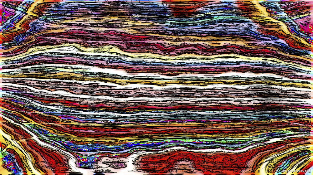 Image 'reflets &mdash; paint action sequence &mdash; colour sketch ideas 1'.