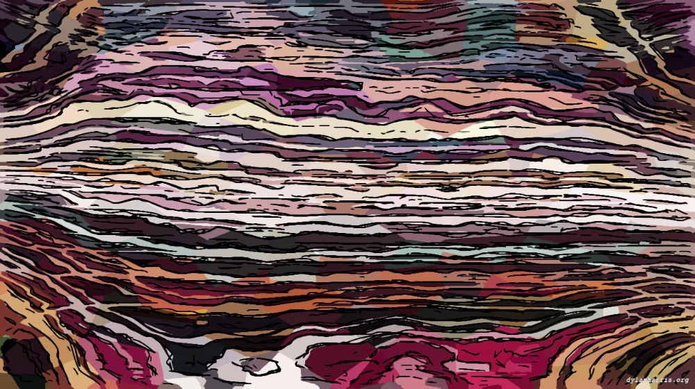 Image 'reflets &mdash; paint action sequence &mdash; colour sketch ideas 5'.