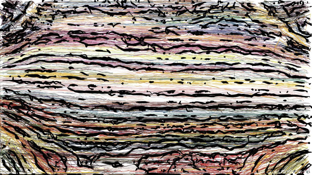 Image 'reflets &mdash; paint action sequence &mdash; colour sketch ideas 8'.