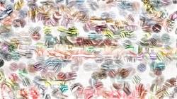 Second of 'reflets &mdash; paint synthesiser classic &mdash; 3.0 collection edge effects, sketches 2'.