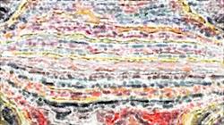 Fourth of 'reflets &mdash; paint synthesiser classic &mdash; 3.0 collection edge effects, sketches 2'.