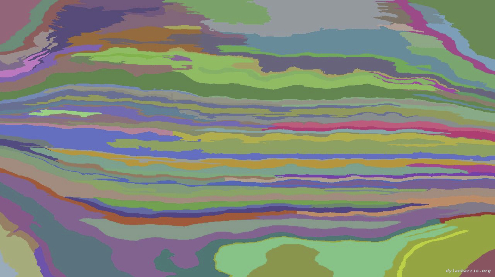 Image 'reflets &mdash; paint action sequence &mdash; effects that process canvas 2'.