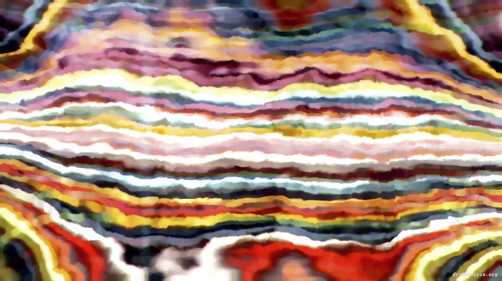 Image 'reflets &mdash; paint action sequence &mdash; effects that process canvas 5'.