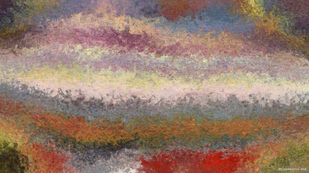 Image 'reflets &mdash; paint action sequence &mdash; effects that process canvas 6'.