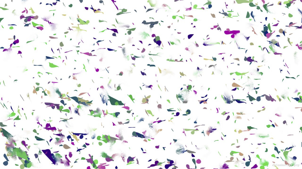 Image 'reflets &mdash; paint action sequence &mdash; generative animate process 2'.