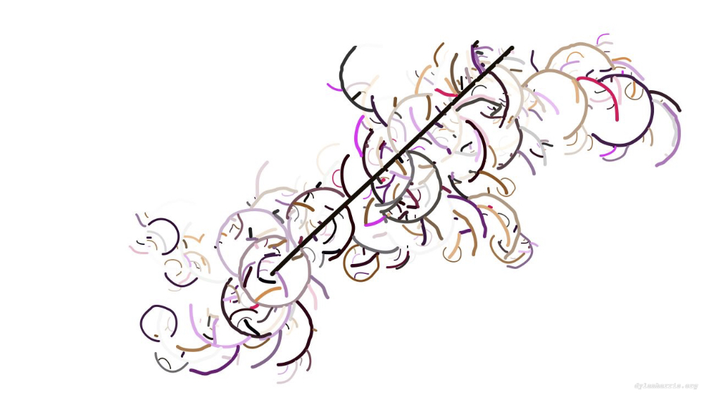 Image 'reflets &mdash; paint action sequence &mdash; generative exp 1 6'.