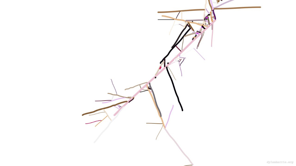 Image 'reflets &mdash; paint action sequence &mdash; generative exp 1 7'.