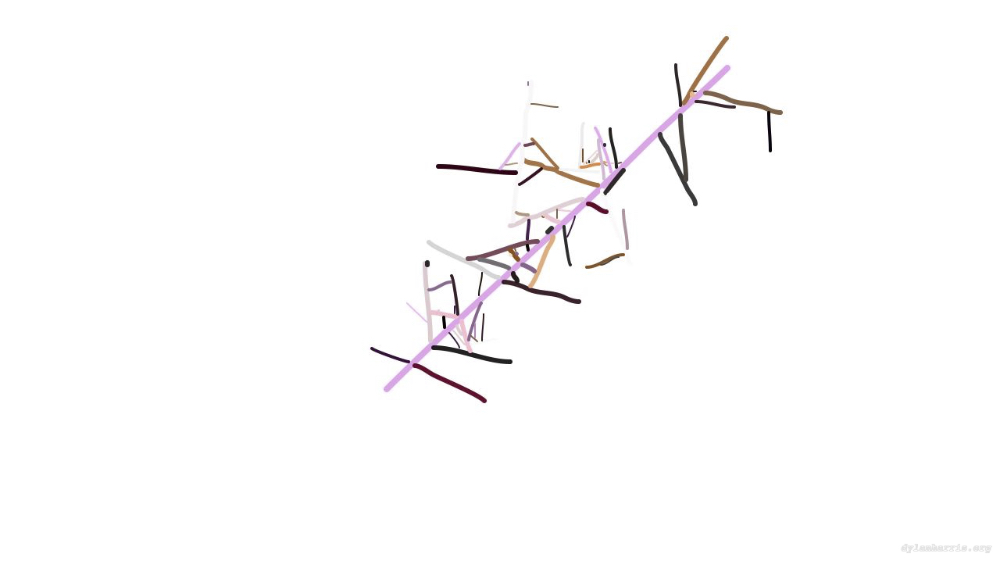 Image 'reflets &mdash; paint action sequence &mdash; generative exp 1 8'.