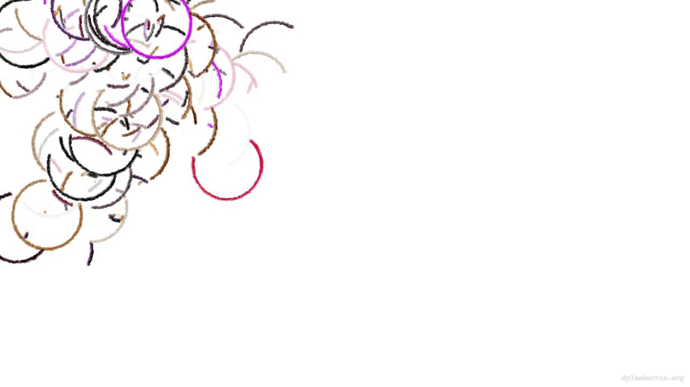 Image 'reflets &mdash; paint action sequence &mdash; generative exp 2 2'.