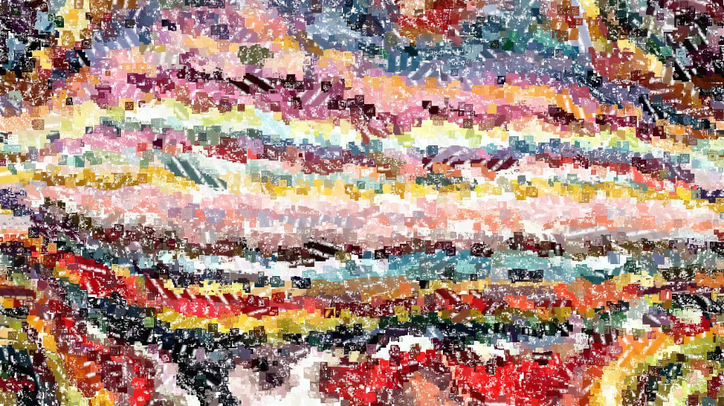 Image 'reflets &mdash; paint synthesiser classic &mdash; default geodesic 3 2'.