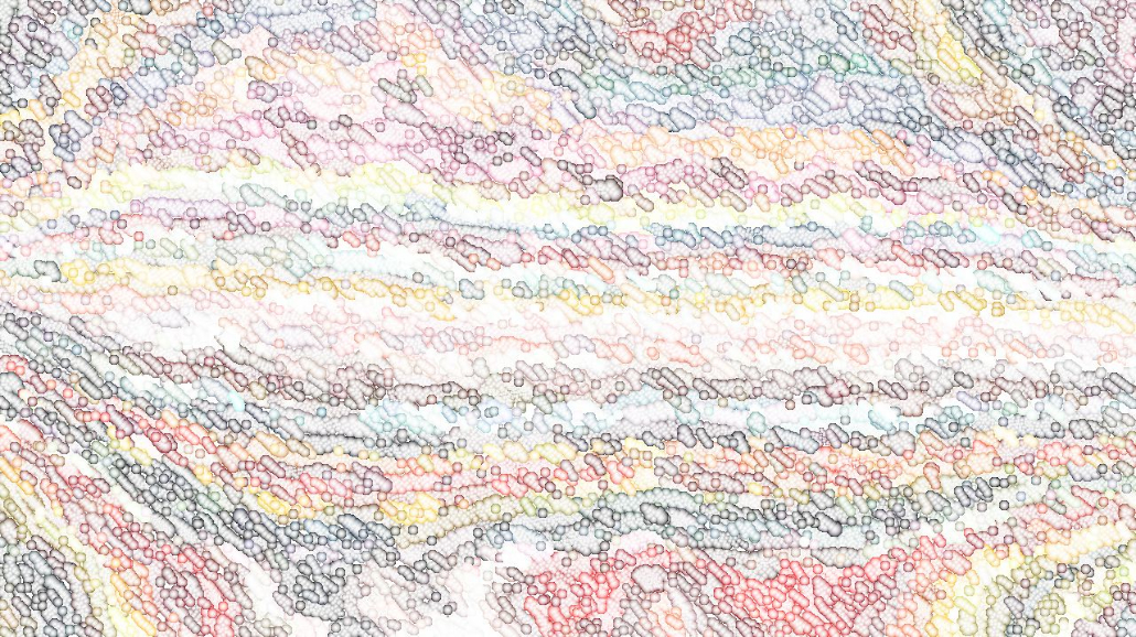 Image 'reflets &mdash; paint synthesiser classic &mdash; default geodesic 3 3'.