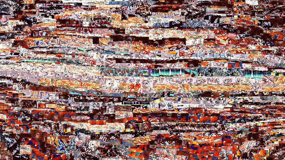 Image 'reflets &mdash; paint action sequence &mdash; graffiti styles 1 8'.