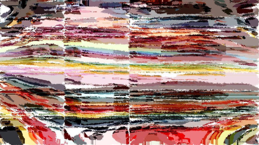 Image 'reflets &mdash; paint action sequence &mdash; iterative processes 1 1'.
