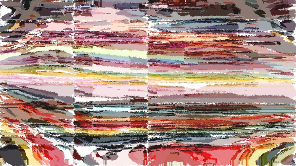 Image 'reflets &mdash; paint action sequence &mdash; iterative processes 3 2'.