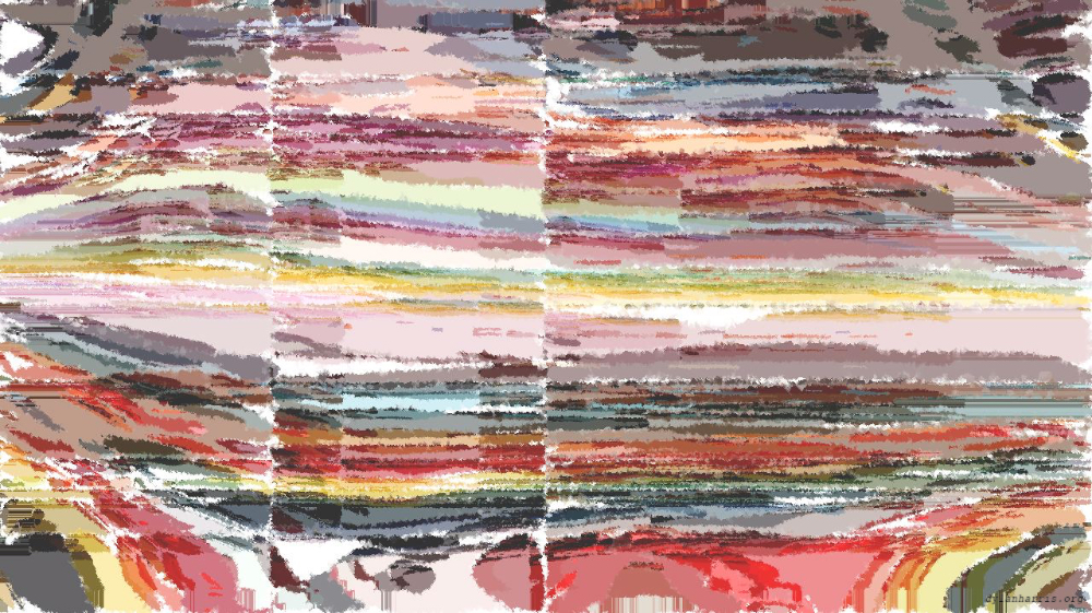 Image 'reflets &mdash; paint action sequence &mdash; iterative processes 3 3'.