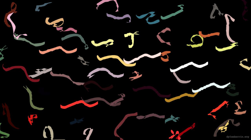 Image 'reflets &mdash; paint action sequence &mdash; iterative processes 4 1'.