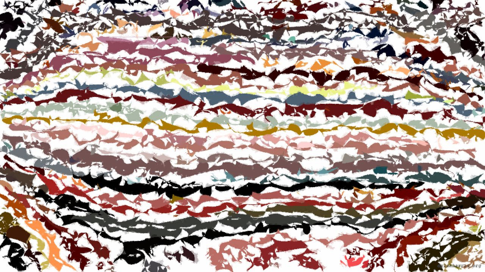 Image 'reflets &mdash; paint action sequence &mdash; iterative processes 6 2'.