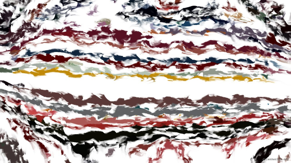 Image 'reflets &mdash; paint action sequence &mdash; iterative processes 6 3'.