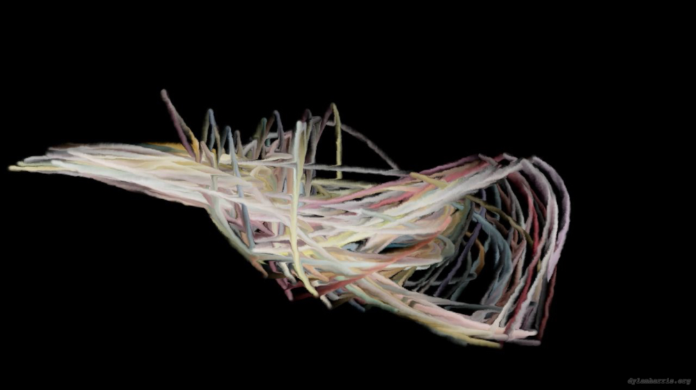 Image 'reflets &mdash; paint action sequence &mdash; loop action tests 1 2'.