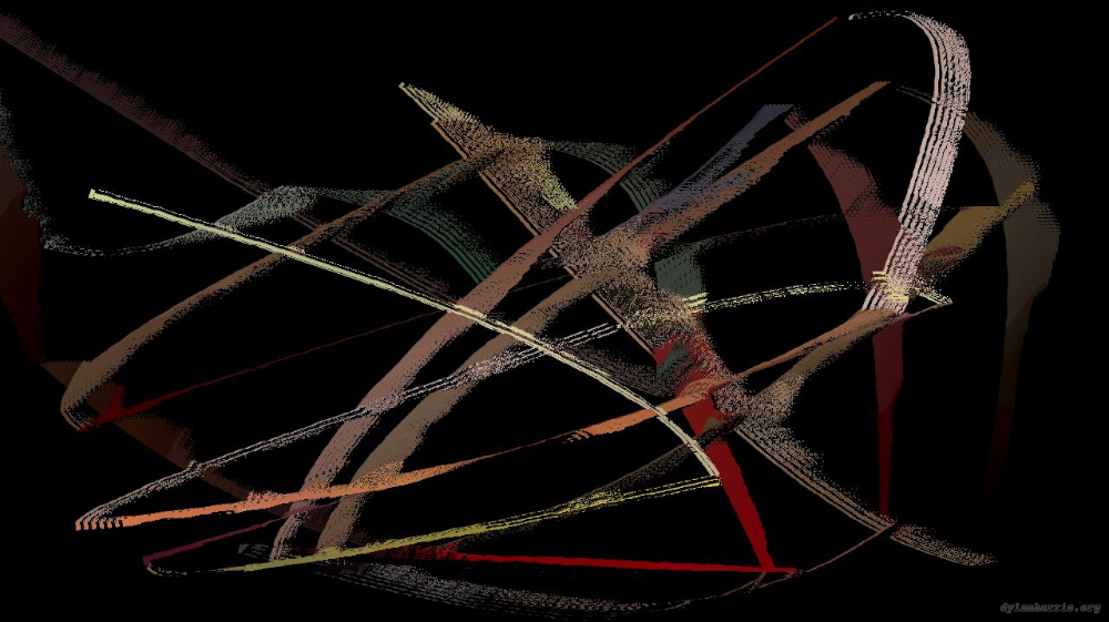 Image 'reflets &mdash; paint action sequence &mdash; loop action tests 1 3'.