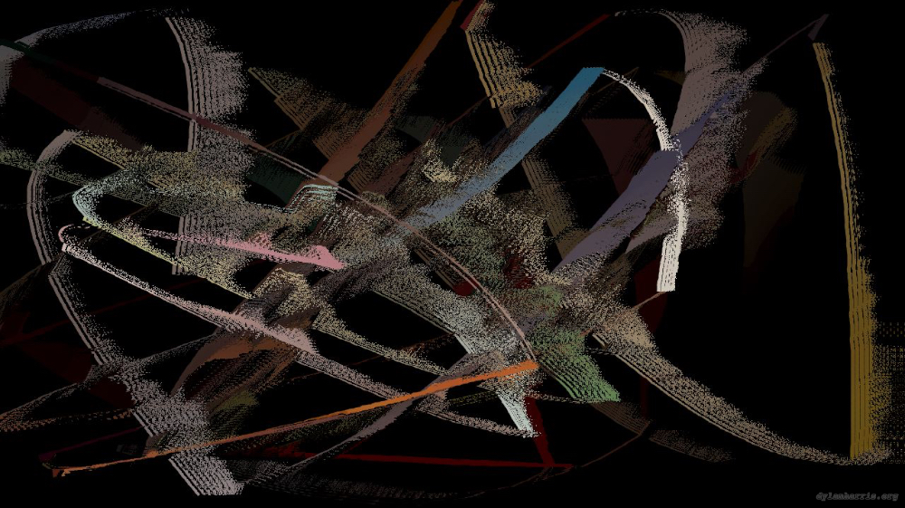 Image 'reflets &mdash; paint action sequence &mdash; loop action tests 1 4'.