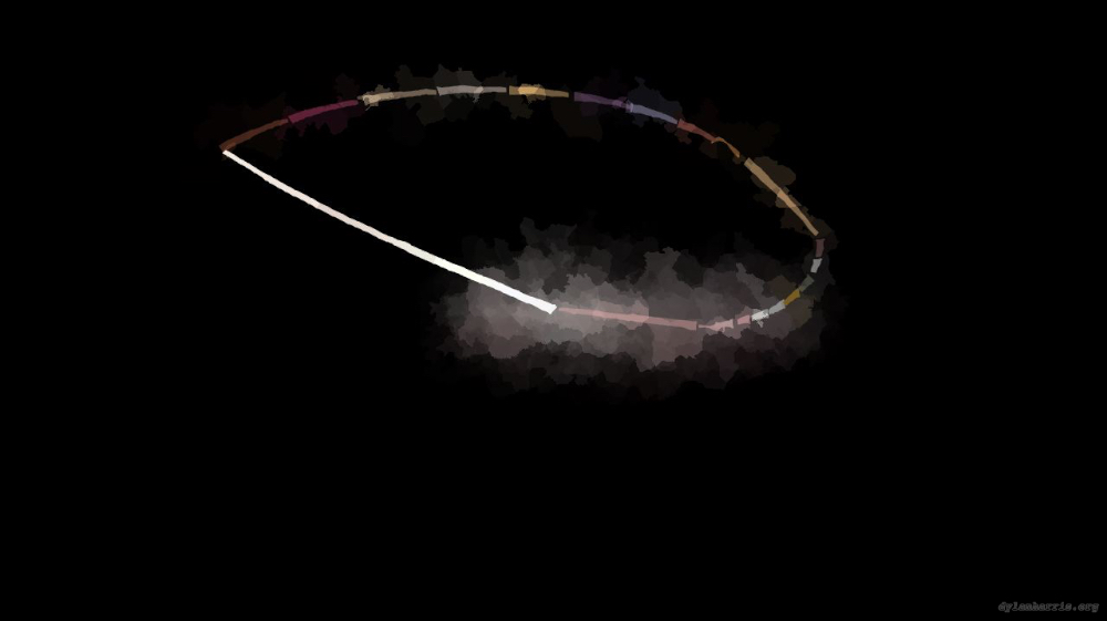 Image 'reflets &mdash; paint action sequence &mdash; loop action tests 1 8'.