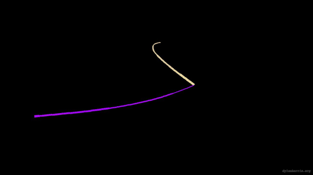 Image 'reflets &mdash; paint action sequence &mdash; loop action tests 2 6'.