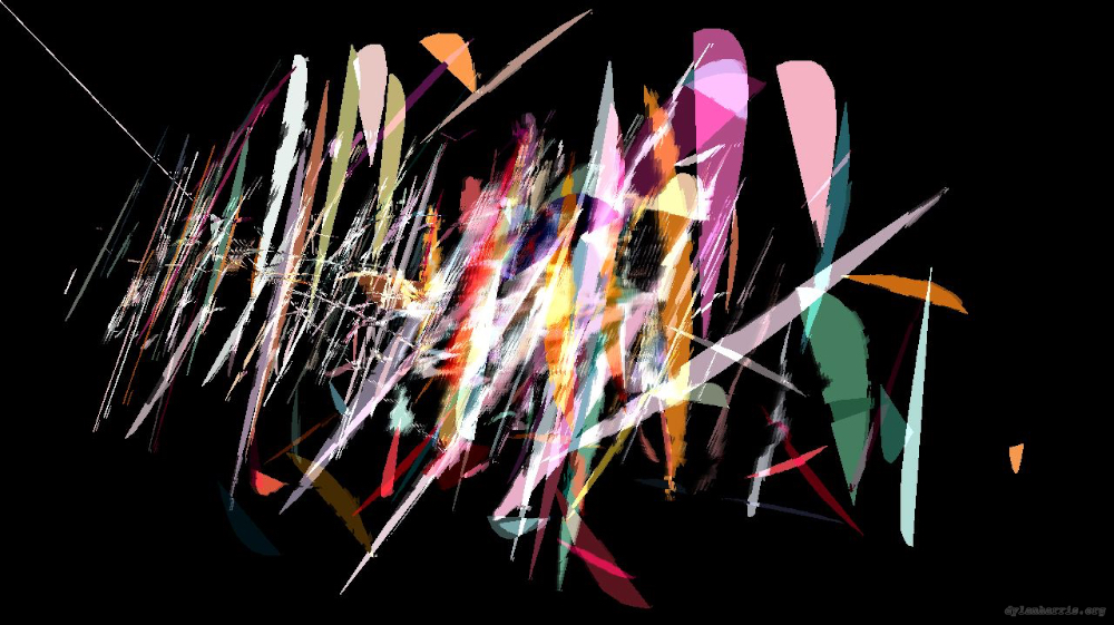 Image 'reflets &mdash; paint action sequence &mdash; loop action tests 3 7'.