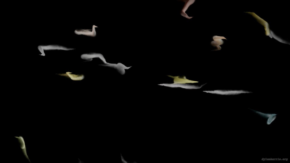 Image 'reflets &mdash; paint action sequence &mdash; loop action tests 5 4'.