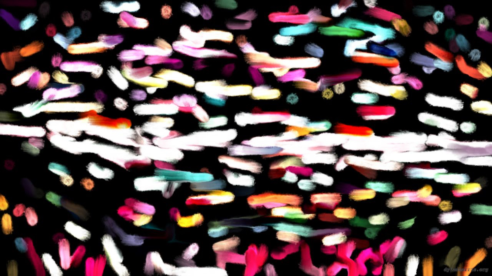 Image 'reflets &mdash; paint action sequence &mdash; loop action tests 5 6'.