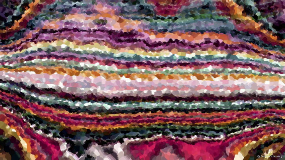 Image 'reflets &mdash; paint action sequence &mdash; mezzotint experiments 1 7'.