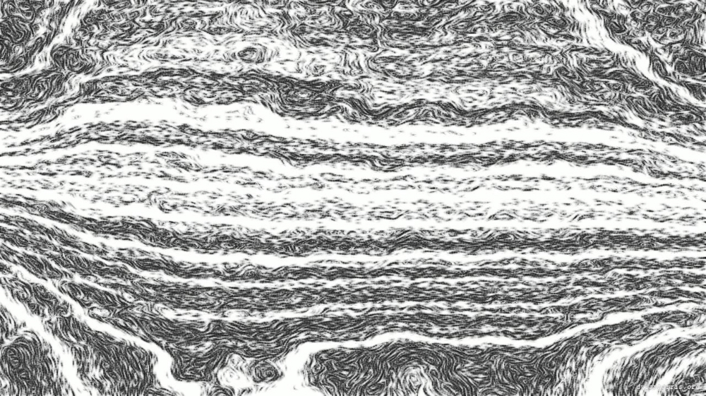 Image 'reflets &mdash; paint action sequence &mdash; mezzotint experiments 2 1'.