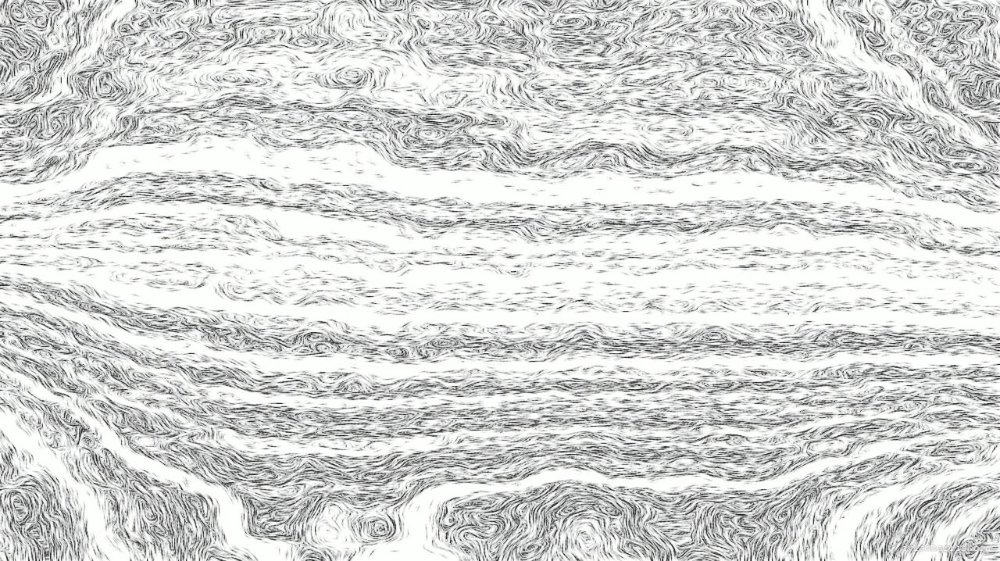 Image 'reflets &mdash; paint action sequence &mdash; mezzotint experiments 2 2'.