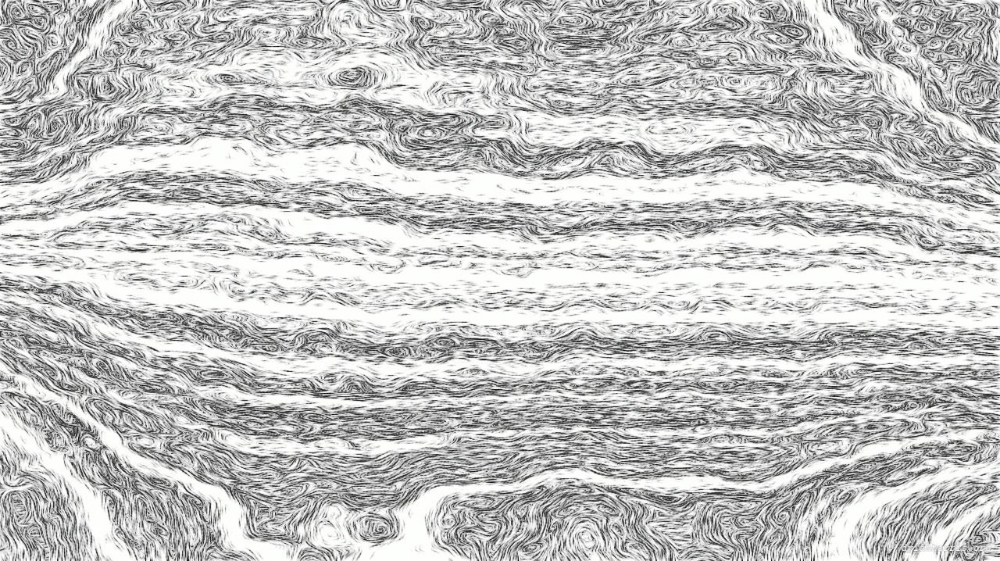 Image 'reflets &mdash; paint action sequence &mdash; mezzotint experiments 2 3'.