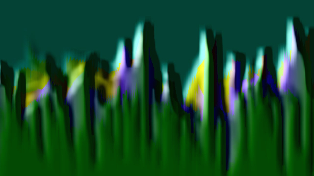 Image 'reflets &mdash; msg &mdash; abstract mountain 1 2'.