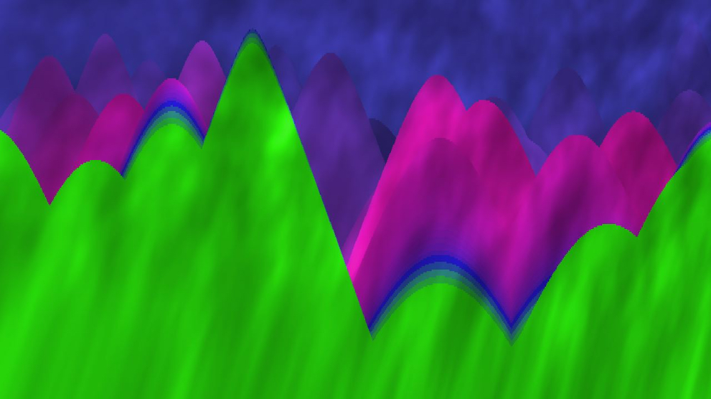Image 'reflets &mdash; msg &mdash; abstract mountain 1 5'.