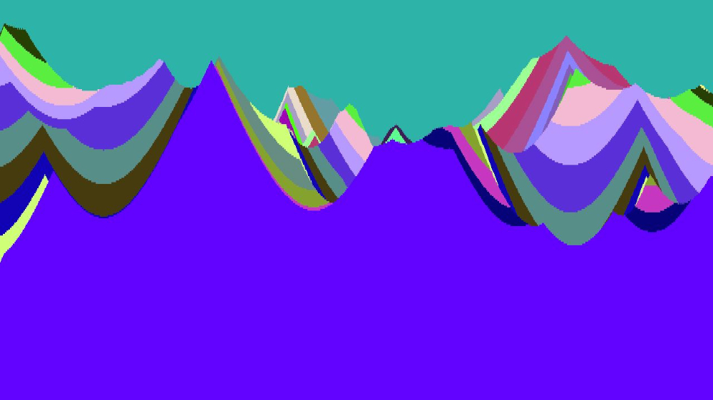 Image 'reflets &mdash; msg &mdash; abstract mountain 1 7'.