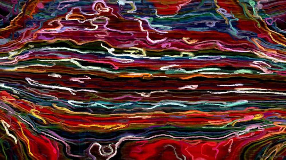 Image 'reflets &mdash; paint action sequence &mdash; movie processing ideas 1 3'.