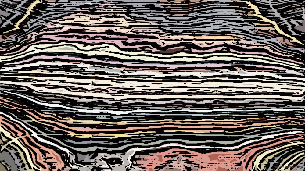 Image 'reflets &mdash; paint action sequence &mdash; movie processing ideas 1 3'.