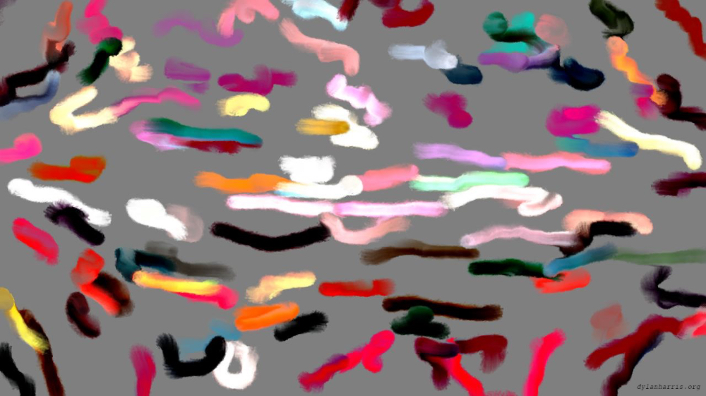 Image 'reflets &mdash; paint action sequence &mdash; movie processing ideas 2 1'.