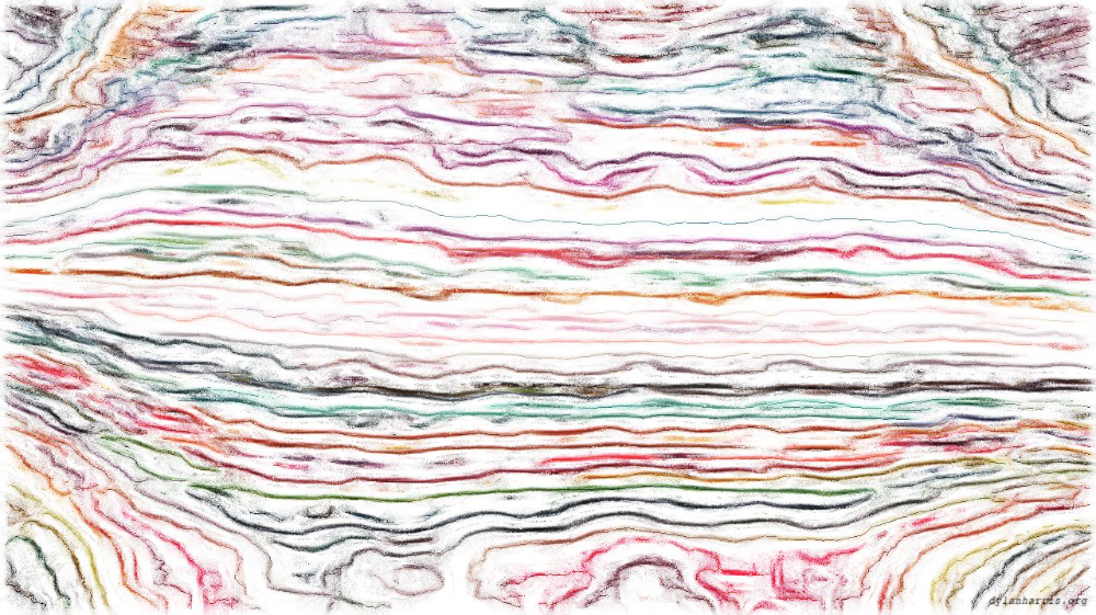 Image 'reflets &mdash; paint action sequence &mdash; movie processing ideas 2 4'.