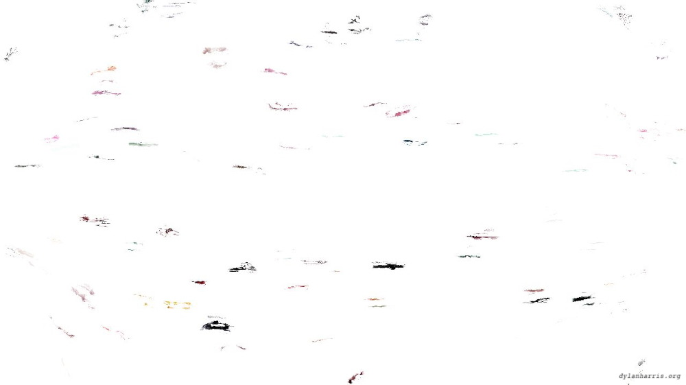 Image 'reflets &mdash; paint action sequence &mdash; movie processing ideas 2 3'.