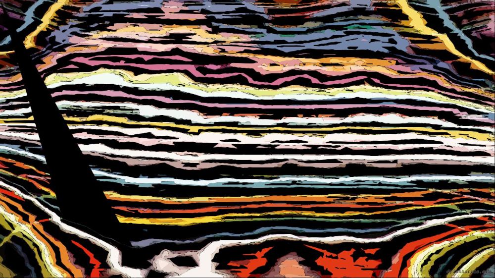 Image 'reflets &mdash; paint action sequence &mdash; movie processing ideas 2 1'.