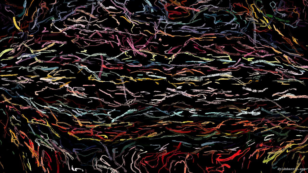 Image 'reflets &mdash; paint action sequence &mdash; movie process tutorial 1 3'.