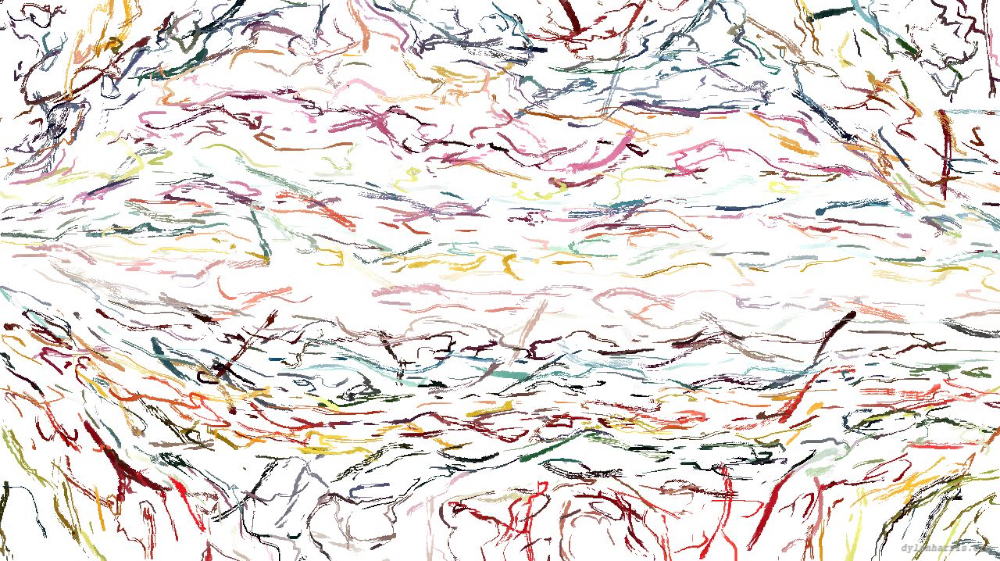 Image 'reflets &mdash; paint action sequence &mdash; movie process tutorial 1 6'.