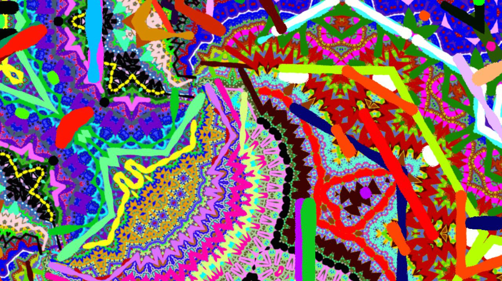 Image 'reflets &mdash; dualmode paint &mdash; default msg test 2 8 4'.