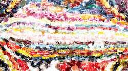 Seventh of 'reflets &mdash; paint synthesiser classic &mdash; 3.5 collection multinibs 4'.