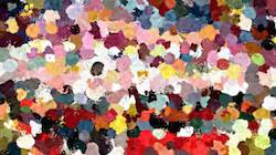 Second of 'reflets &mdash; paint synthesiser classic &mdash; 3.5 collection multinibs 5'.