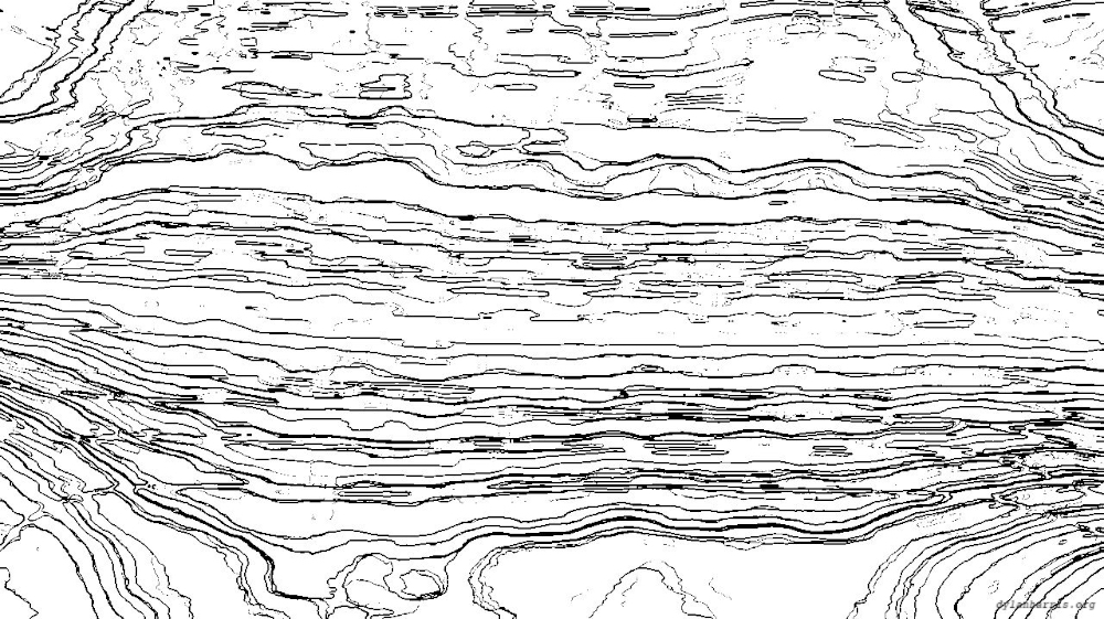 Image 'reflets &mdash; paint action sequence &mdash; outlines 6'.