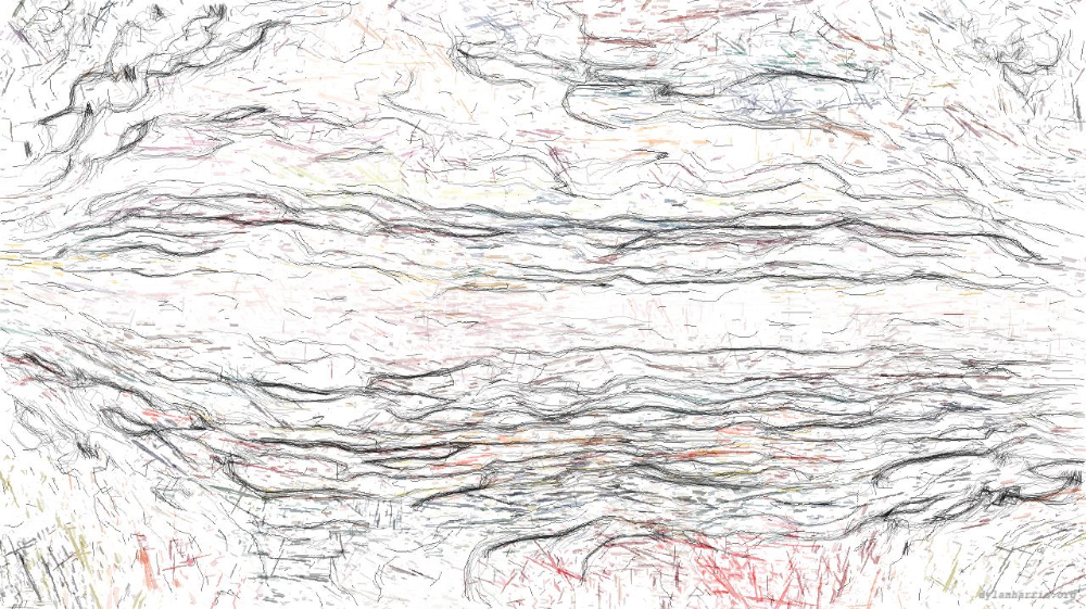 Image 'reflets &mdash; paint action sequence &mdash; paint 1 8'.